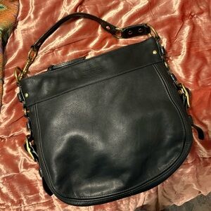 Coach Zoe Leather Shoulder Bag